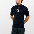 Scubapro BLACK Rash Guard Kurzarm Herren UPF50 - UV Shirt