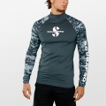 Scubapro GRAPHITE Rash Guard Langarm Herren UPF50 - UV Shirt